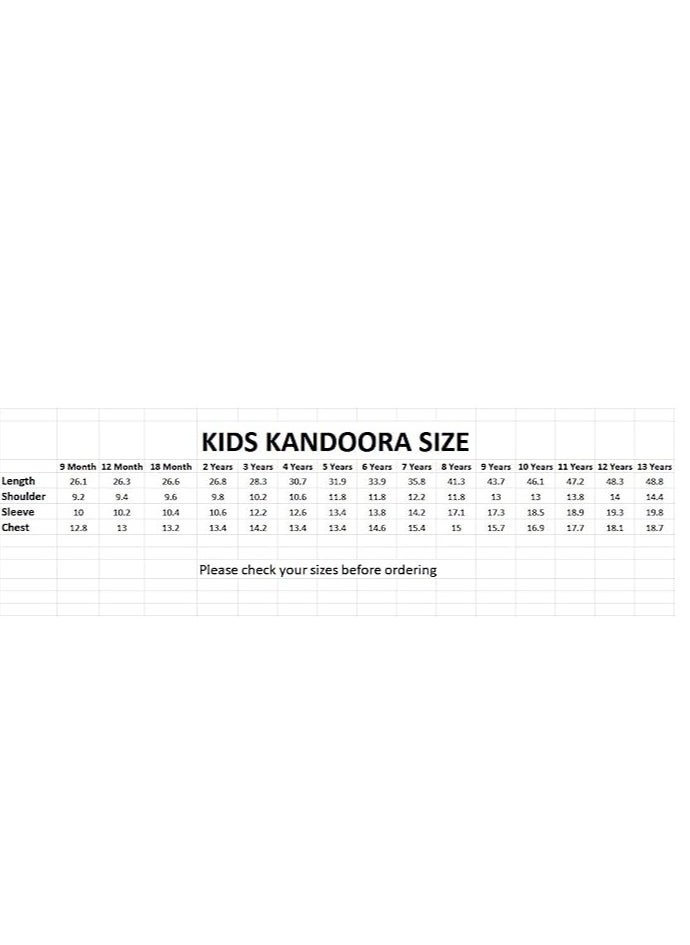 Generic - YATHREB Kids white Kandoora Thobe Arab dress Thobe, Dishdasha, Kandora Arabic Muslim Wear For Kids Islamic Muslim Praying Dressing Robe - Image 1
