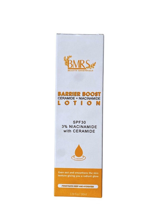 بمارس لوشن باريير بوست سيراميد + نياسيناميد 100 مل - Image 3