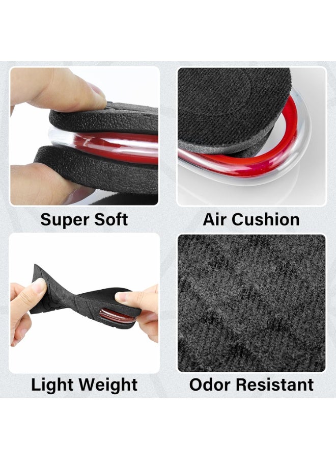 KITCHENOO Height Increase Insoles 4-Layer Air up Shoe Lifts Elevator Shoes Insole -7.5 cm (3 inches) Heels Lift Inserts for Men and Women - Image 4