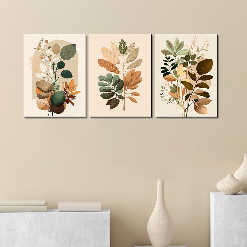 Kotart Modern Wall Art MDF Panel Painting for Wall Decoration Wall Paintings for Living Room Bedroom Big Size Wall Painting KO_TP19 x 12 inch Panel Set of 3 Art Deco 004 - Image 3