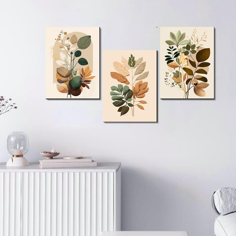 Kotart Modern Wall Art MDF Panel Painting for Wall Decoration Wall Paintings for Living Room Bedroom Big Size Wall Painting KO_TP19 x 12 inch Panel Set of 3 Art Deco 004 - Image 5