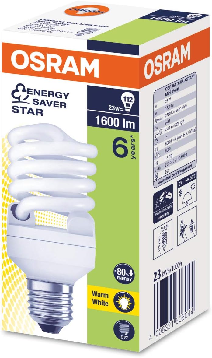 Osram Duluxstar Mini Twist Compact Fluorescent Bulbs - Image 4