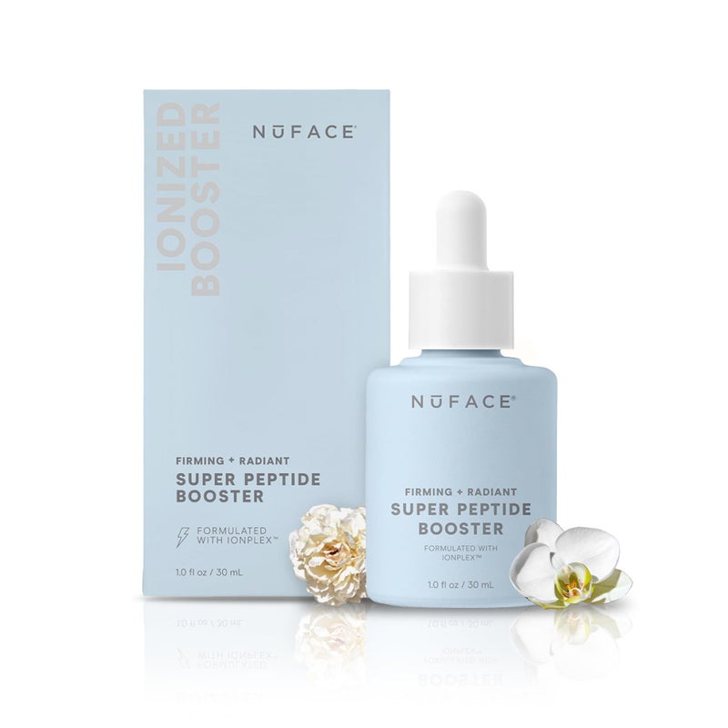 NuFACE Super Peptide Booster Face Serum - Skin Firming Peptide Serum for Fine Lines and Wrinkles - IonPlex Skin Care to Smooth, Hydrate & Enhance your NuFACE Microcurrent Facial Device Results (1 oz) - Image 1