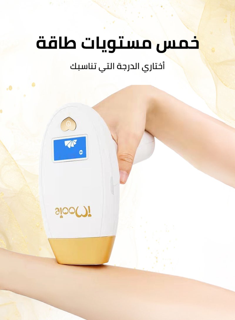 آي مووي اي مووي سلفر ليزر إزالة الشعر  نبضات الضوء المكثف  ومضات تلقائي مع عدسة واحدة (العدسة الأساسية ) 400 الف ومضة  مع هدية مرطب 150 مل وكريم عناية 50 مل وقلم ابيض تحديد البشرة  ونظارة لحماية العين - Image 4