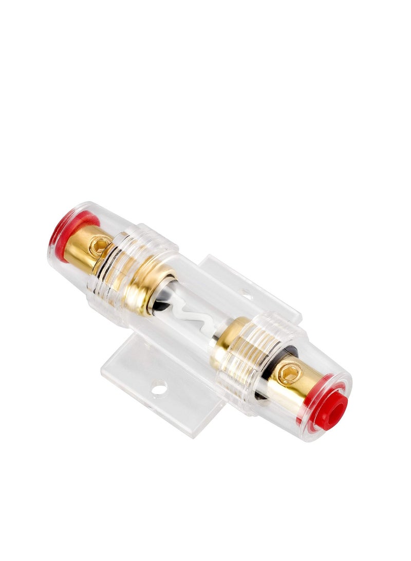 SYOSI AGU Fuse Holder 4-8 Gauge AWG in-line AGU Fuse Holder with 2 PCS 60A AGU Type Fuse for Car Audio Alarm Amplifier Truck Audio Compressors - Image 5