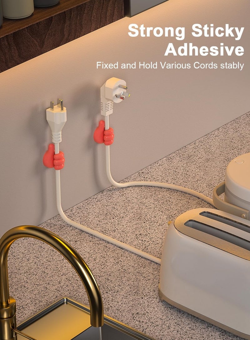 Multifunctional Wire Organizer and Holder for Electrical Cords and Cables and Personal Belongings Hand Shaped Clip for Organizing Wire and Cable and Home Accessories Self Adhesive Multicolor - Image 5
