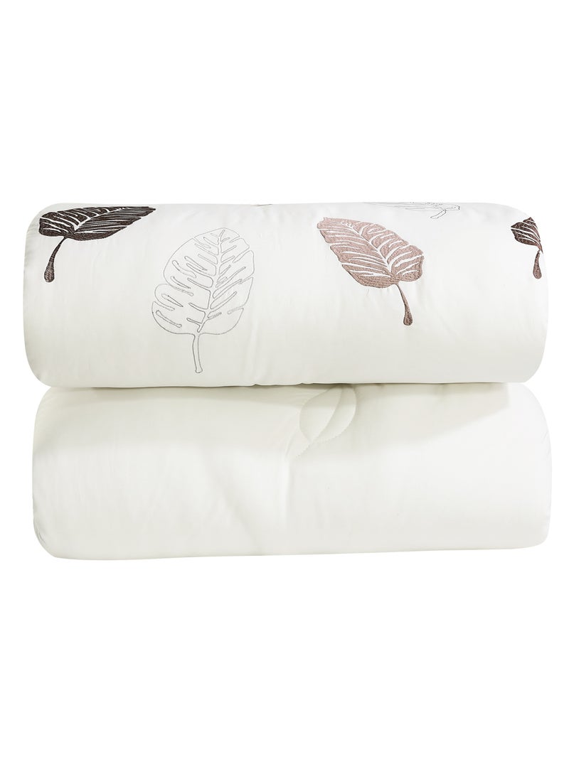 Hours - hours comforter set with soft silky fabric 100% cotton and a modern and distinctive pattern that satisfies all tastes 8 pieces king size - Image 1
