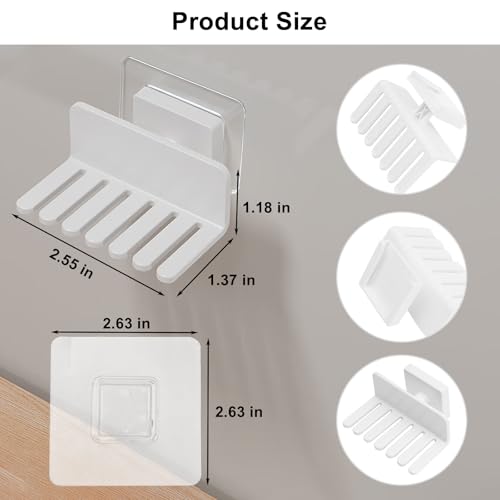 Zebrabox 2 Packs Watch Band Holder Organizer, Wall Mount Smartwatch with Band Organizer, Grooved Design for Easy Pick-and Place, Holds More Watch Straps, Easy Installation, Keeps Straps Tidy - Image 2