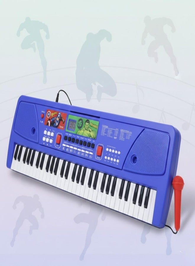 Kriiddaank Avengers Keyboard Piano- 60 Keys|Digital Screen|61 Scale Organ Keys,17Instrument Sound,10 Music Rhythms, 6Demo Tunes|Demo&Light|HighQuality Microphone|BatteryPowered &USB - Image 1