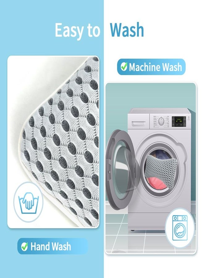 CONBELLA وسائد استحمام كونبيلا المحسّنة للحمام، وسائد مقاومة للانزلاق ومائية لدعم الرقبة والظهر مع 2 كوب شفط قوي، أساسيات سبا مريحة - Image 5