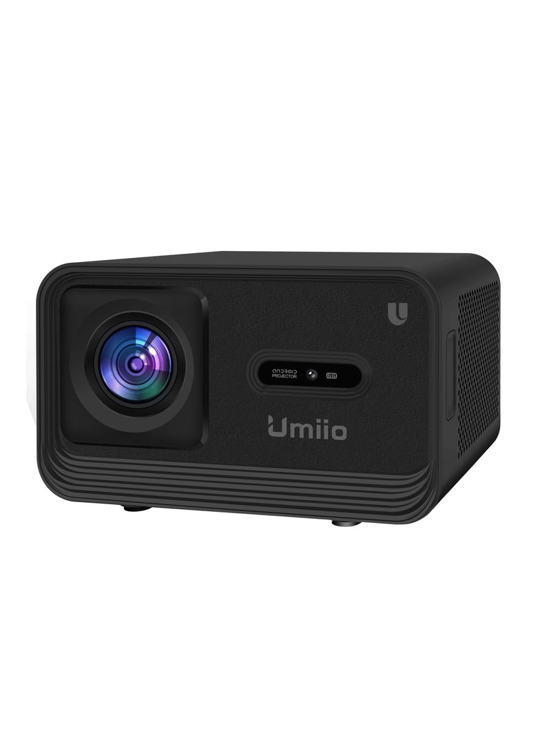 Umiio Smart Home Theater 4K Projector 5G WiFi and Bluetooth Projector for Movies and Game 1200ANSI Brightness Zoomable 50-150 Inch Compatible HDMI/USB/AV/Audio/iOS/Android  - Image 1