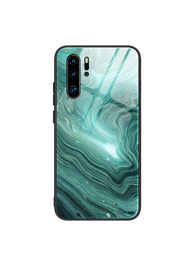 S-TOP Case For Huawei P30 Pro Marble Pattern Glass Protective Case - Image 1