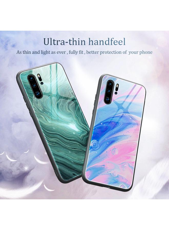 S-TOP Case For Huawei P30 Pro Marble Pattern Glass Protective Case - Image 3