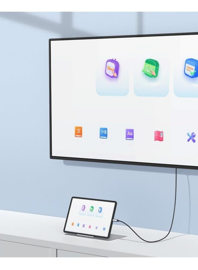 USB C to HDMI Cable, 4K@30Hz Type C to HDMI Cable, 6.6ft HDMI Cord Compatible with Thunderbolt 3/4 for iPhone 15 Series, MacBook, iPad, iMac, Android Phone, Surface Book and More - Image 4