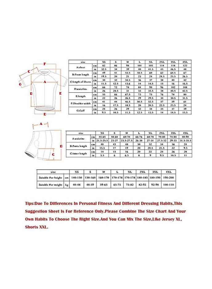 KUYING New Men's And Women's Summer Cycling Suit Set - Image 3