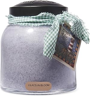 A Cheerful Giver A Cheerful Giver Ã¢â‚¬â€ Lilacs In Bloom - 34oz Papa Scented Candle Jar with Lid - Keepers of the Light - 155 Hours of  - Image 1