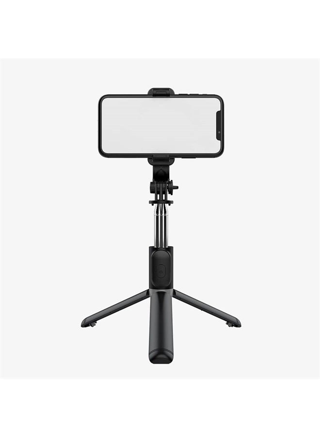 KOMI Selfie Stick - 4 in 1 Selfie Stick Tripod Mini Extendable Phone Tripod Portable with Detachable Wireless Remote Compatible with iPhone Samsung Camera Android(Black) - Image 2