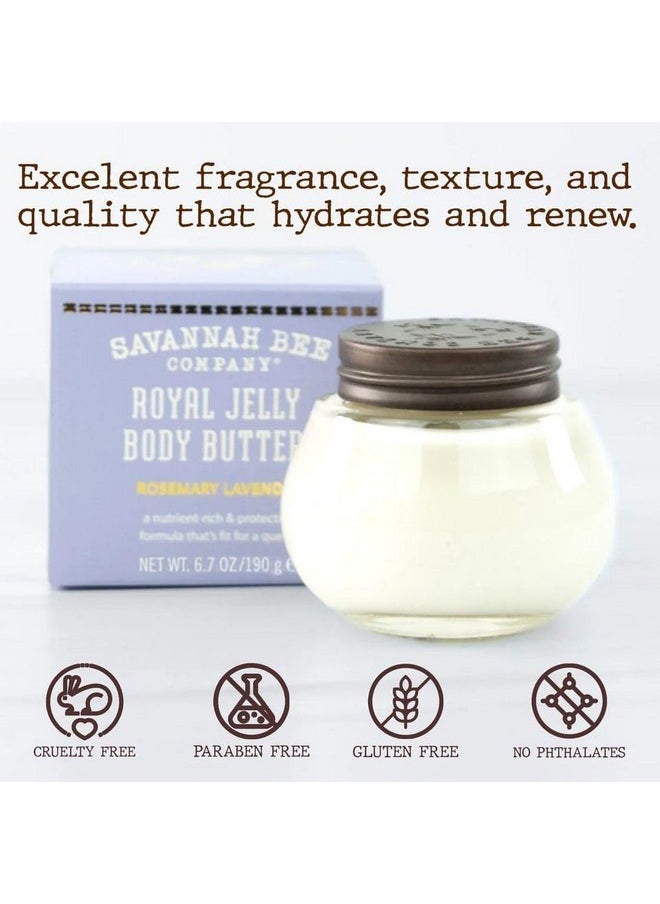 Savannah Bee Company Savannah Bee Company Royal Jelly Body Butter ROSEMARY LAVENDER 6.7 Ounce  - Image 4