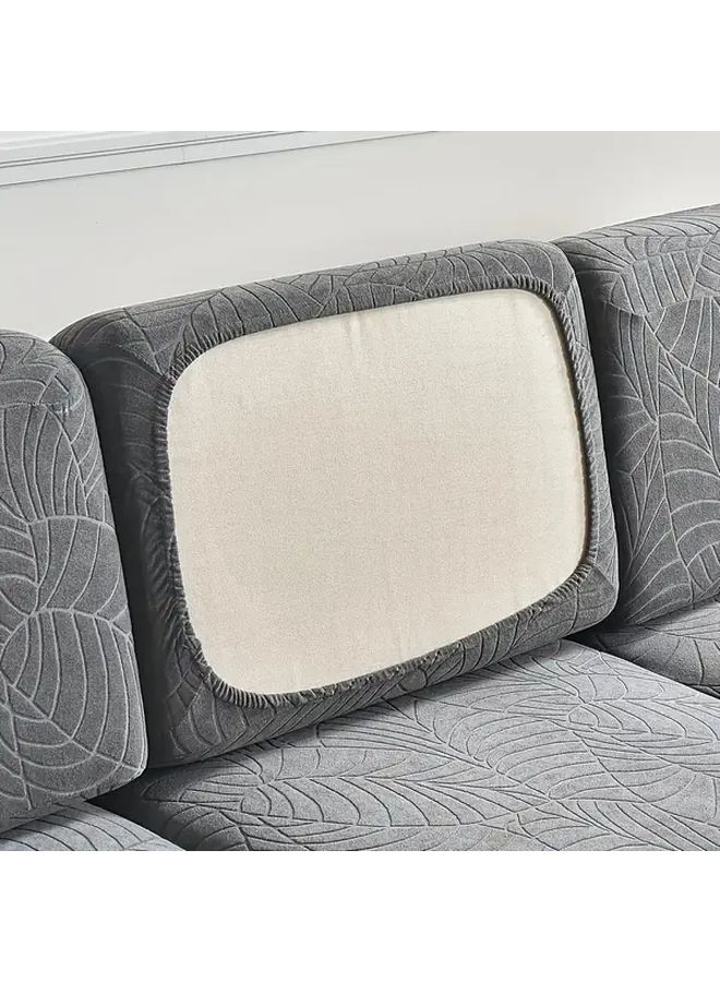 12pcs Patio Cushion Covers Set Dark Gray Elastic Backrest And Seat Covers For Outdoor Sofa - Image 5
