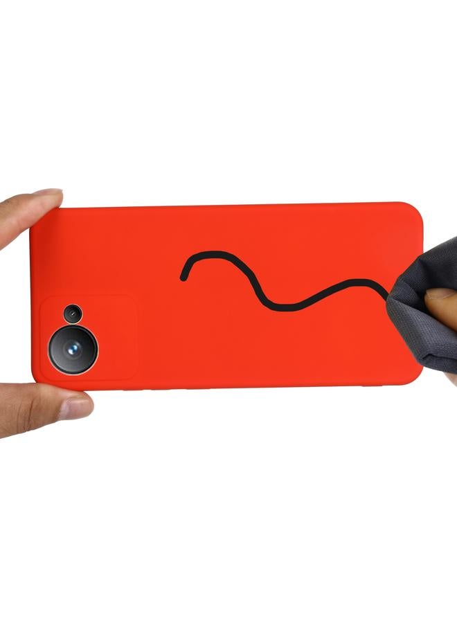 S-TOP Case For Realme C30 / Narzo 50i Prime / C30S Pure Color Liquid Silicone Shockproof Full Coverage Phone Case - Image 4