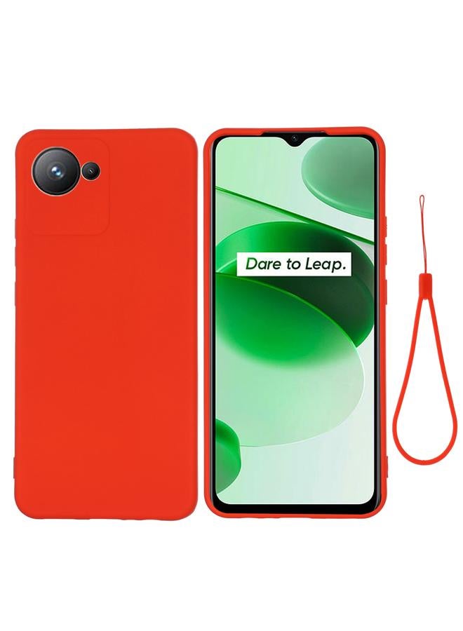 S-TOP Case For Realme C30 / Narzo 50i Prime / C30S Pure Color Liquid Silicone Shockproof Full Coverage Phone Case - Image 1
