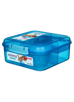 sistema Sistema 1.25L Bento Cube Lunch Box - Blue  - Image 3