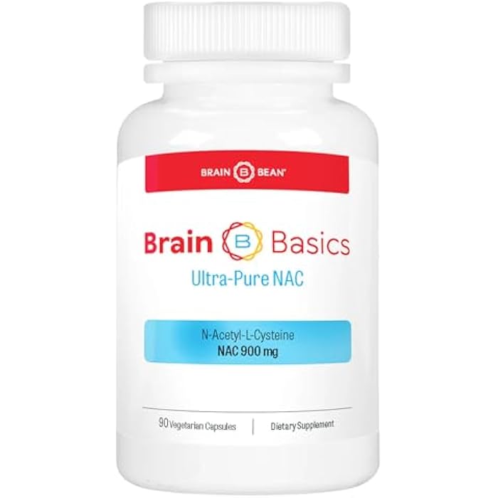 Brain-Bean Brain Basics Ultra NAC | Glutathione Precursor, Optimize Neurological and Liver Health and Immune Support | 90 Servings - Image 1
