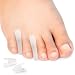 Niupiour Medium Toe Separator for Bunion 10 Pack Small Silicone Toe Spacer for Women and Men Flared Design Gel Toe Straightener for Aligning Toes and Correcting Toe Relief Foot Pain - Image 2