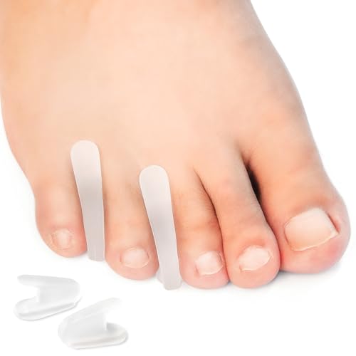 Niupiour Medium Toe Separator for Bunion 10 Pack Small Silicone Toe Spacer for Women and Men Flared Design Gel Toe Straightener for Aligning Toes and Correcting Toe Relief Foot Pain - Image 1