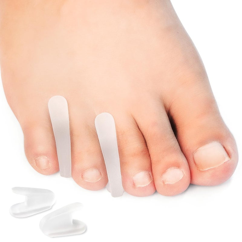 Niupiour Medium Toe Separator for Bunion 10 Pack Small Silicone Toe Spacer for Women and Men Flared Design Gel Toe Straightener for Aligning Toes and Correcting Toe Relief Foot Pain - Image 3