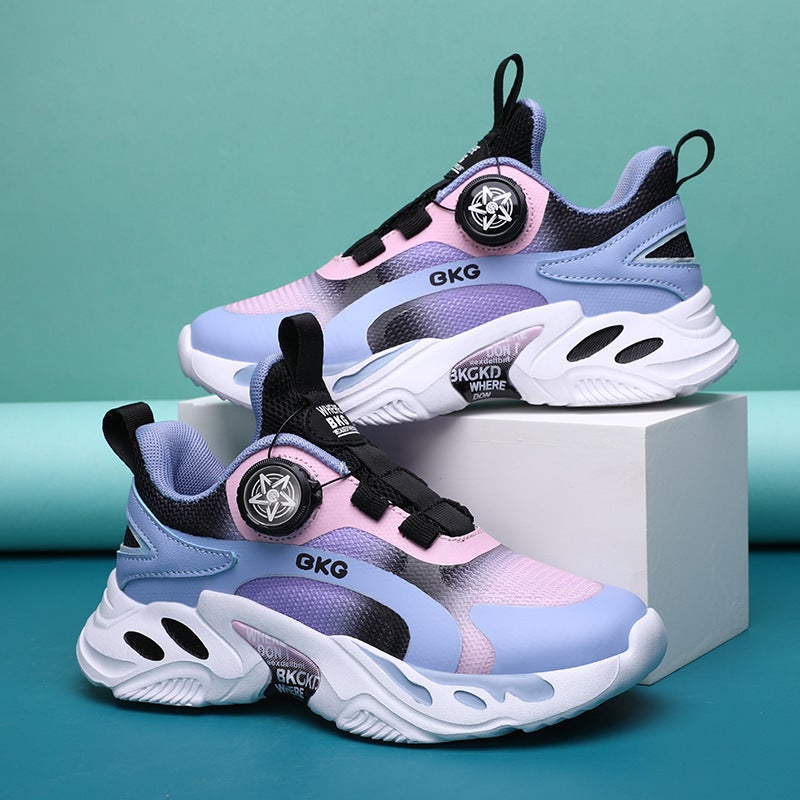 Mesh Sneakers Lightweight Flexible Sole Walking Shoes For Kids Indoor And Outdoor Activities - Image 1