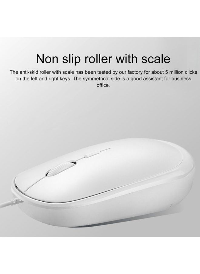 BURAQ ZGB S600 Chocolate Candy Color Wired USB Keyboard Mouse Set (White)  - Image 3
