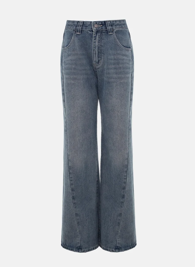Lichi Flared jeans with diagonal seams