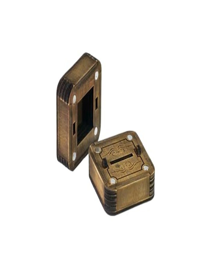 MeeCraft Wooden Magnetic Ring Box - Ring Bearer Proposal Case, 5x5x4 cm, Brown - Image 4
