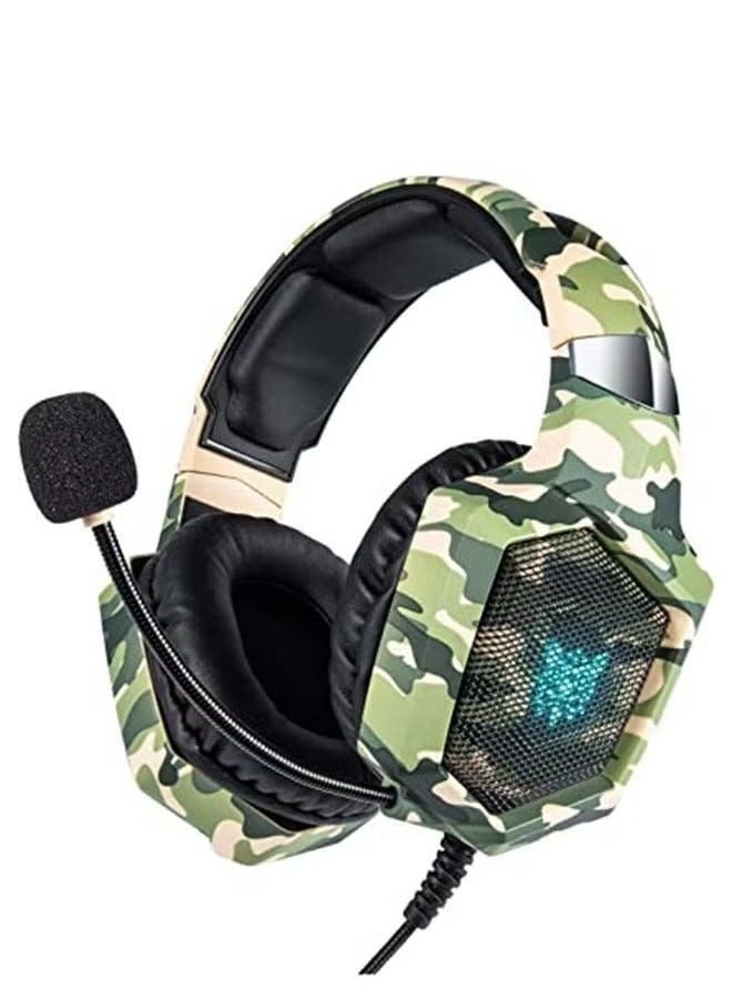 onikuma K8 Stereo Over-Ear Gaming Headphones with Microphone – Wired Headset for PS4, PS5, Xbox One, Xbox Series X/S, Switch, PC, and Laptop - Image 1