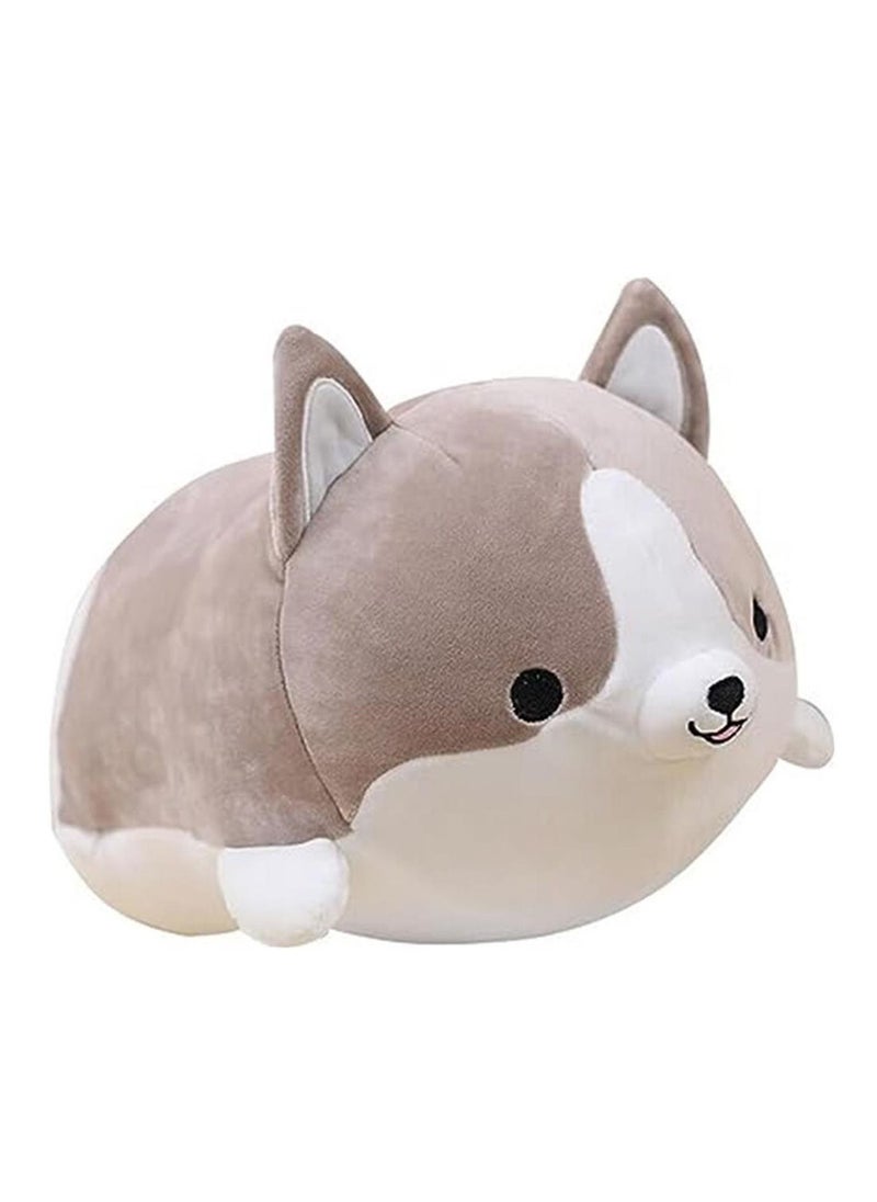 Corgi Dog Plush Pillow, Soft Cute Shiba Inu Akita Stuffed Animals Toy Gifts (Gray, 11.8/19.6  in)  - Image 1