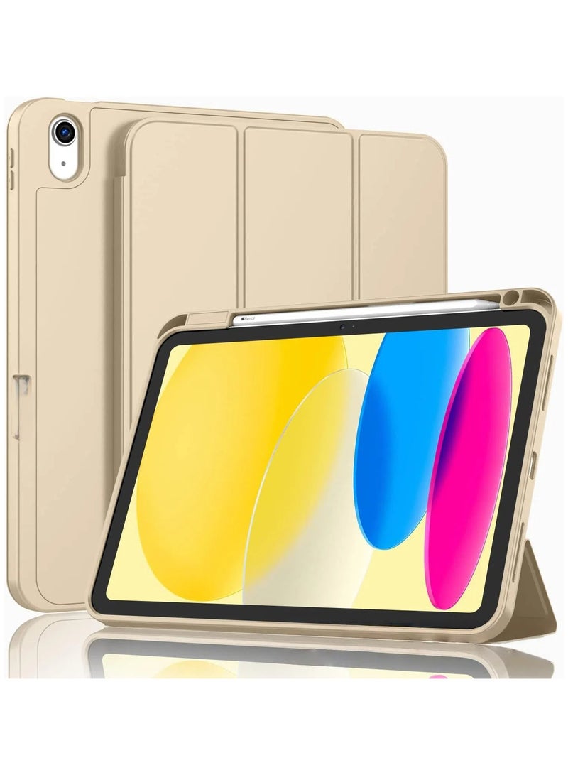 general iPad (A16) Case/iPad 10th Generation Case [11-Inch 2025/10.9 Inch 2022] with Pencil Holder, Smart Cover with Soft TPU Back [Support Auto Wake/Sleep]