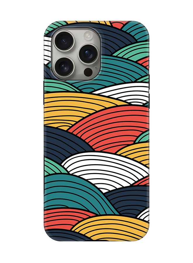 Stylizedd Tough Pro Magnetic Case for iPhone 16 Pro Max, Dual Layer hybrid PC + TPU Mobile Cover Matte - Woven Colors  - Image 1