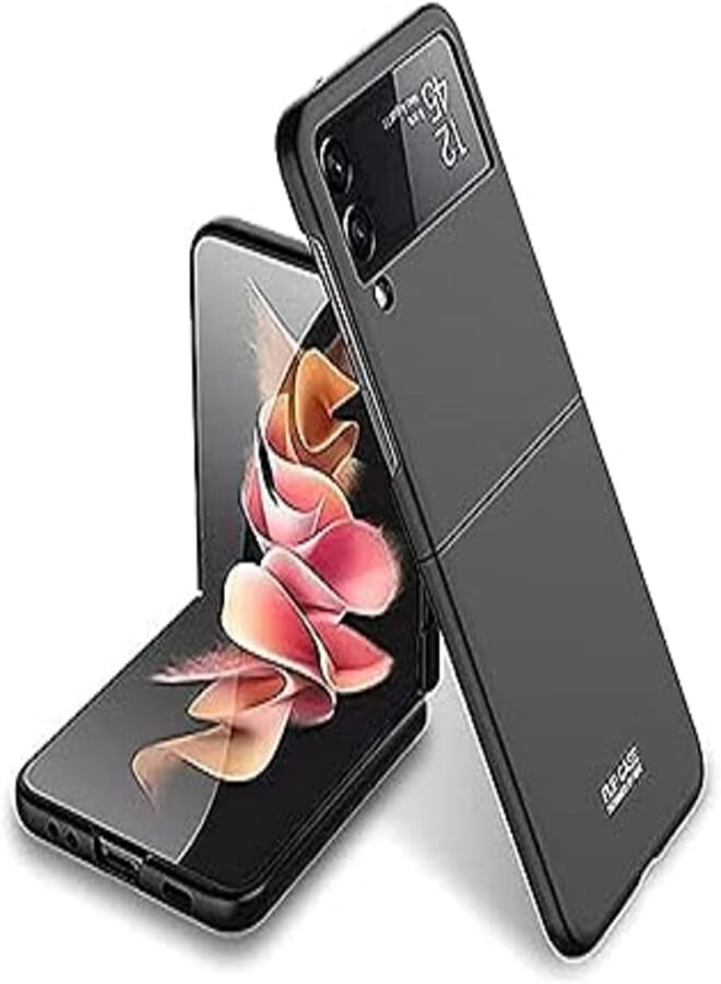 Samsung Galaxy Z Flap 3 (Samsung Galaxy Z Filp 3) 360 Degree GKK 2PCS Shockproof Case Cover (Black)