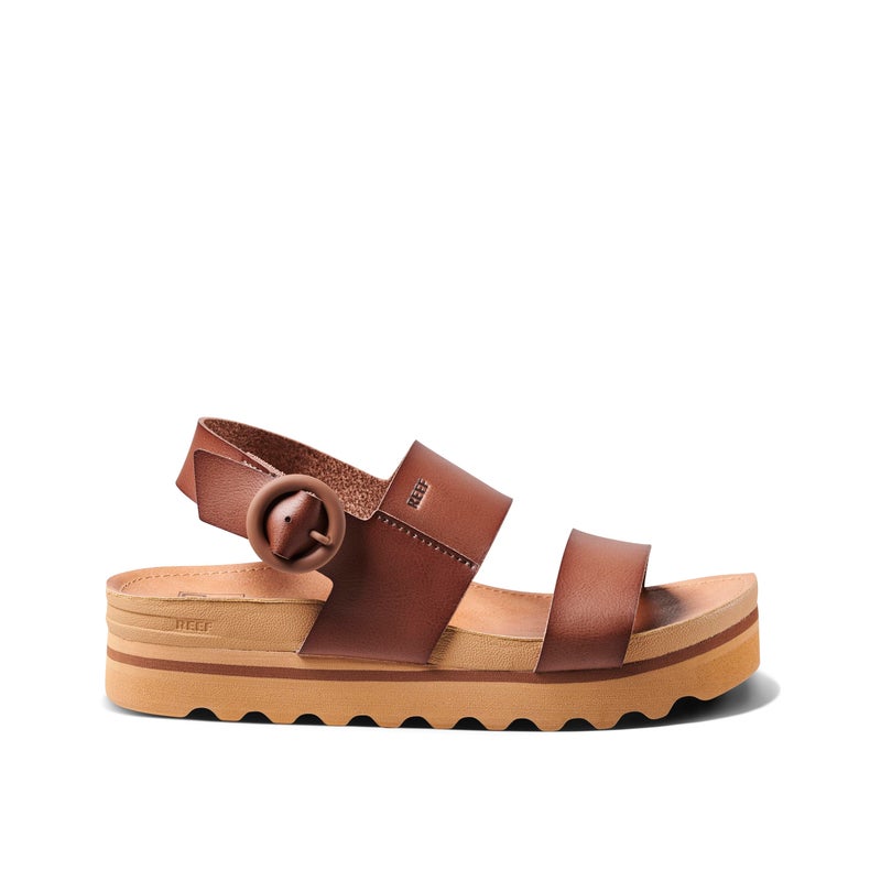Reef Vista Hi Buckle Womens Platform Fashion Sandal, Arch Support, Ultra Soft Cushion Footbed, Espresso, 10 - Image 4