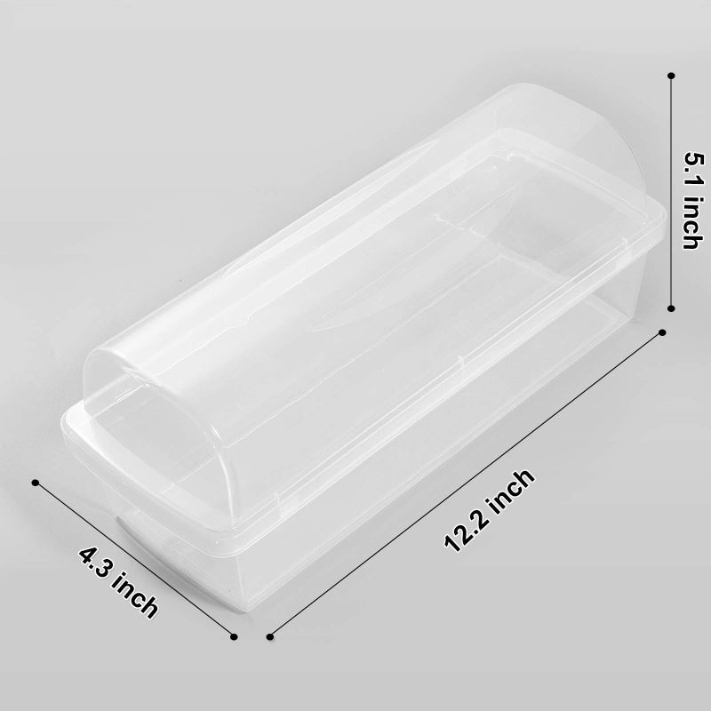 Youngever Plastic Bread Container, Bread Storage Bin, Bread Box for Countertop - Image 2