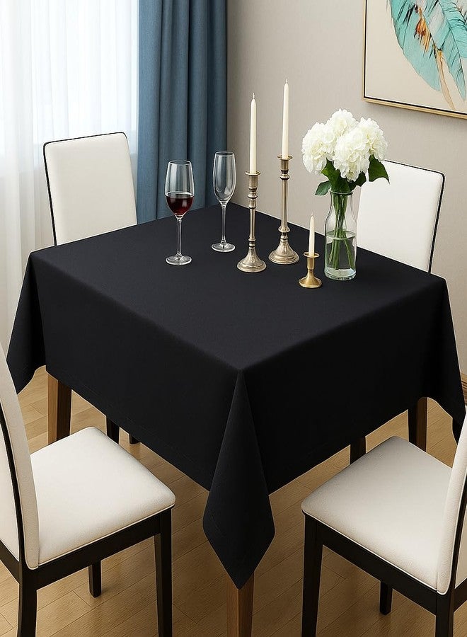 CRAZYWEAVES 100% Cotton Tablecloth for 4 Seater Dining Table (48 X 62 Inches) Table Cover in Pure Cotton Fabric Durable, Reusable & Ideal for Family Dining Tables | Soft, Washable & Durable Fabric - Image 1