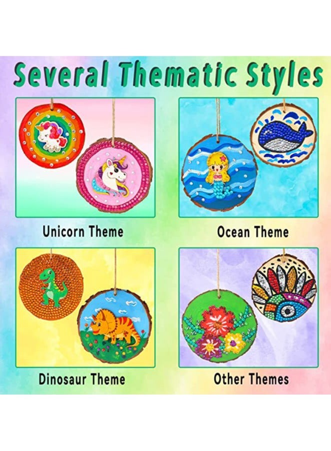 Kids Wooden Painting Kit,Glow in the Dark, Arts and Crafts Gifts for Boys Girls Ages 3+ Birthday Craft Activities Kits, Creative Art Toys for 3+ Year Old Kids, Birthday Party Favors Prizes