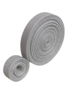 Generic 3M Length 1.2cm Width Adjustable Adhesive Tape Reusable Mouse Cord Organizer Magic Nylon Fixing Tape DIY Home Desktop Tablet TV Electrical Tape Grey  - Image 1