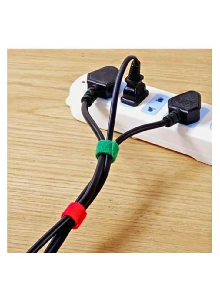Generic 3M Length 1.2cm Width Adjustable Adhesive Tape Reusable Mouse Cord Organizer Magic Nylon Fixing Tape DIY Home Desktop Tablet TV Electrical Tape Grey  - Image 2