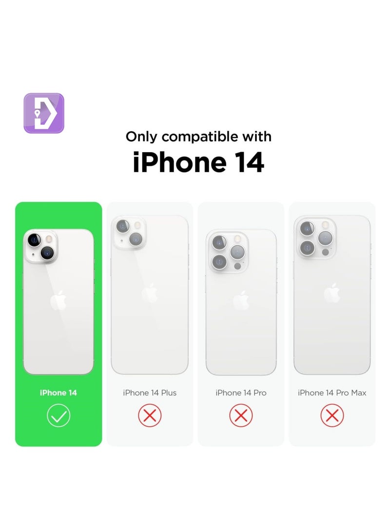 Delivus iPhone 14 Case Silicone Cover Soft Liquid Gel Rubber Cover Anti-Scratch Anti-Fingerprint Anti-Drop (Green) - Image 2