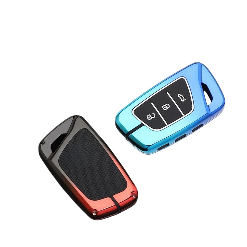 Red Car Remote Key Case Cover Shell Keychain Holder Compatible For JAC JS8 Sehol QX X8 A7 E10X JS6 Sei 6 Pro Sol QX - Image 3