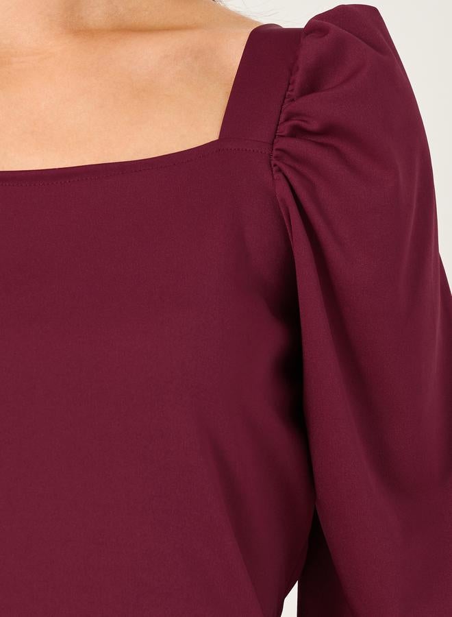 Styli Asymmetrical Ruched Dress - Image 5