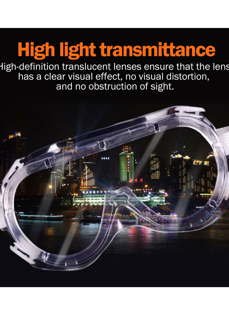KSEIBI Rubber Goggle with Indirect Vent, "Clear, PVC, Versatile Eye Protection Equipment, for Construction Work, Woodworking, Metalworking, Laboratory Work, Cleaning and Janitorial Services.  - Image 3