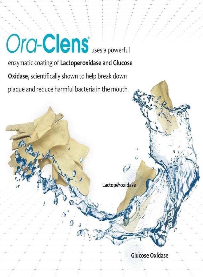 Ora-Clens Oral Hygiene Chews for Medium Dogs - Enzymatic Dental Treats for Daily Oral Care, Helps Clean Teeth & Freshen Breath, Supports Plaque & Tartar Control - 30 Chews (3 Pack) - Image 2